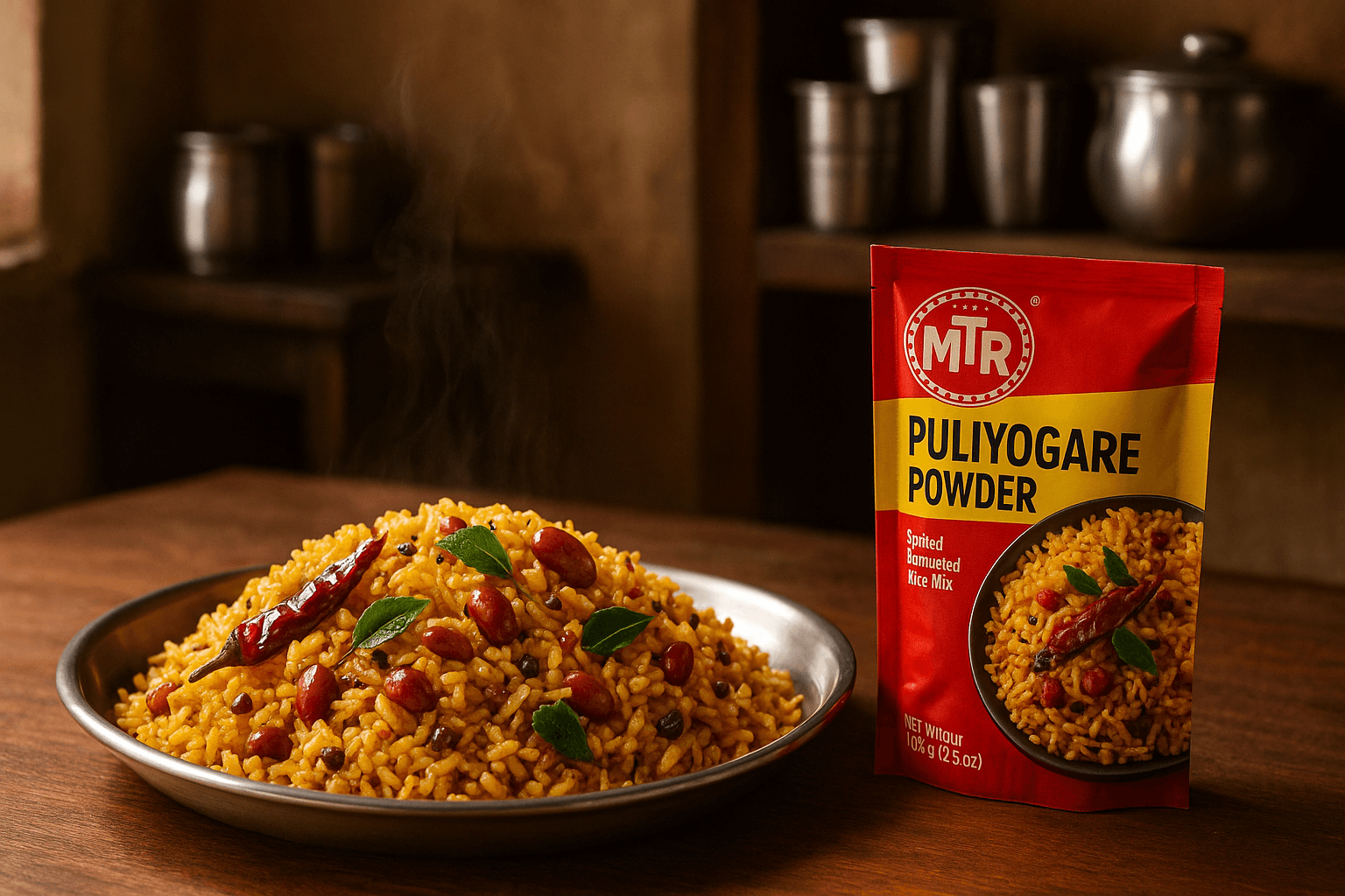how to make puliyogare in kannada