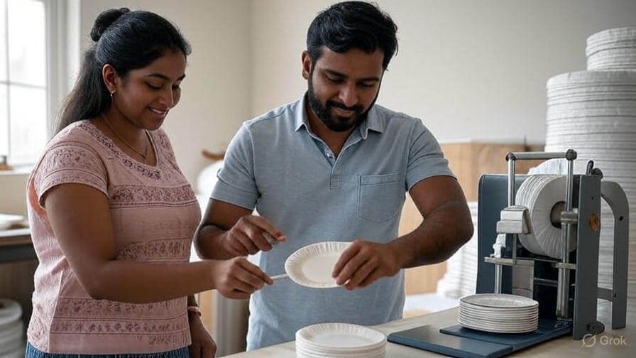 Paper plate making business